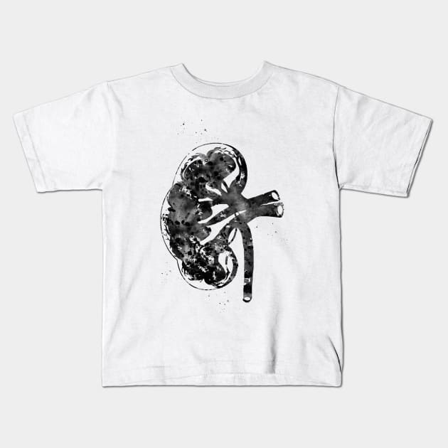 Kidney section Kids T-Shirt by erzebeth